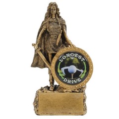 Longest Drive Female Champion Trophy – Custom Engraved Woman Warrior Award