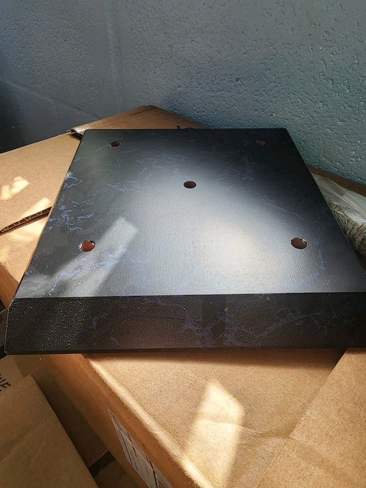 4-Post Black marble Wood trophy Base