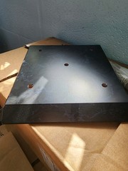 4-Post Black marble Wood trophy Base