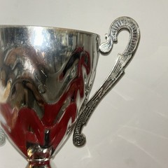 GENUINE METAL EUROPA GAMES TROPHY CUP – METAL ON MARBLE BASE – 16″ TALL