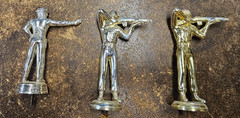 Vintage Lot of trophy metal tops shooters guns