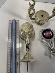 Trophy Toppers Vintage Plastic Lot of 7 Figures Various Sizes