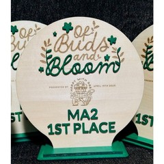 Laser Engraved Trophies Custom Sports Plaque Customizable Wood Trophy Gift