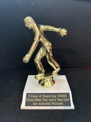5” Male Bowler Figure. (Please See All Photos)