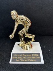 5” Tall Male Lawn Bowling Figure. (Please See All Photos)