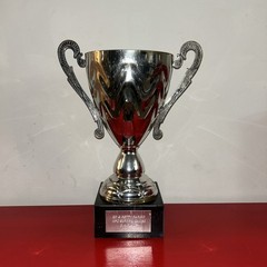 GENUINE METAL EUROPA GAMES TROPHY CUP – METAL ON MARBLE BASE – 16″ TALL
