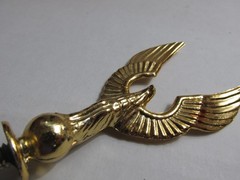 Vintage Metal Eagle Trophy Topper Gold Color Lot-136
