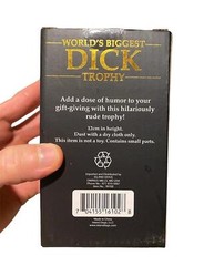 World’s Biggest Dick Trophy – Willy Pecker Golden Award – Adult Joke Gag Gift