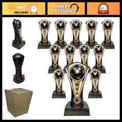 Engraved or Blank Soccer Medals, Pack of 1 or 12, 6.5″ Cobra Trophies