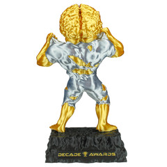 Custom Engraved Golden Brain Monster Trophy | 3D Monster for Fun & Recognition