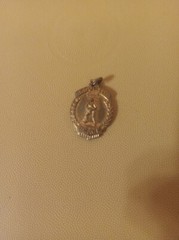 Vintage Gold Tone Fourth Place Basketball Medal/Pendant RARE (1 in)