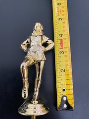 ONE NEW Cheer Girl topper About 5″