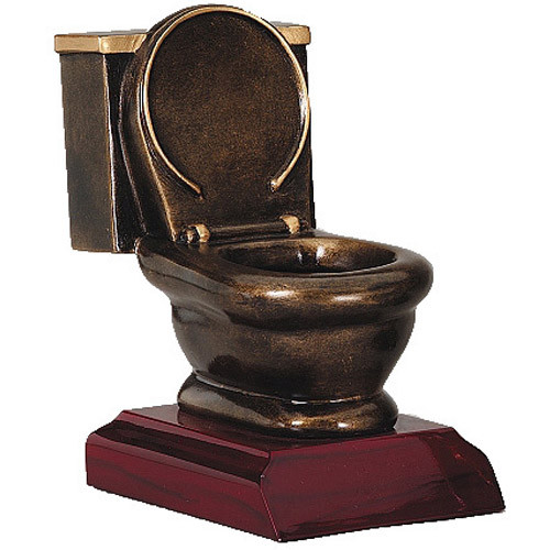 Toilet Bowl Trophy – Last Place Awards (RFG841) by DECADE AWARDS