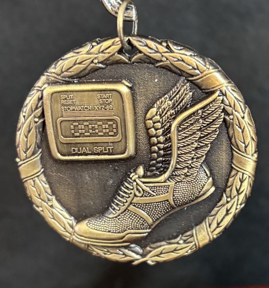 2” Gold Track XR Medal With Ribbon (See All Photos)