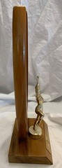 Marching Band Majorette Vintage Metal And Wood Trophy