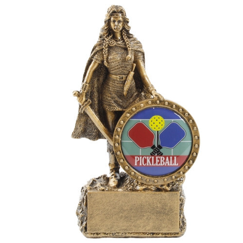 Pickleball Female Champion Trophy – Custom Engraved Woman Warrior Award
