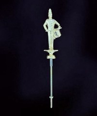 Marching Band Drummer Cast Metal Trophy Topper With Shiny Gold Finish 6.5”