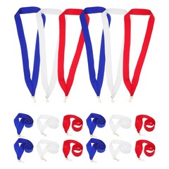 30Pcs Reusable Medal Ribbon Lanyards for Student Awards Multi Color Polyester