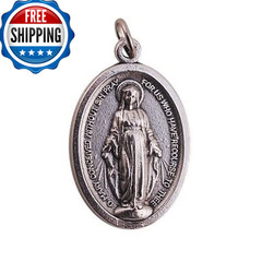 Bomap Bulk Buy 100 Pcs – Miraculous Medal 1 Lot Of 100 Medals Rings – Mary Our