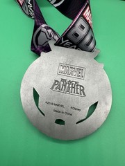 Run Winner Running Marathon Award Medal Run Disney Virtual 5k 2019 Black Panther