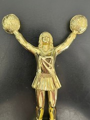 ONE NEW Cheer Girl topper About 5.5″