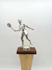 Vintage 1962 Columbia County Womens Singles Winner Helen Briwa Tennis Trophy