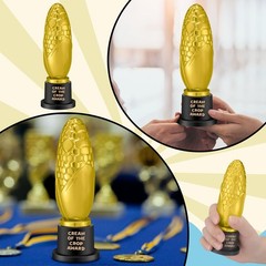 Tondiamo Small Trophy 6″ Plastic MVP Award Funny Game Recognition Gift