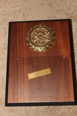 Wood Award Plaque with theatrical theme