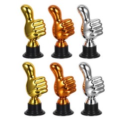 6 Pcs Sports Classroom Trophies Mini Plastic Coworker Award Rewards