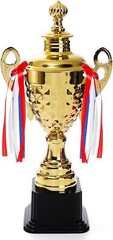 Fasmov Large Trophy Cup for Custom Trophy Keepsake, Gold Award for Sports, Tourn