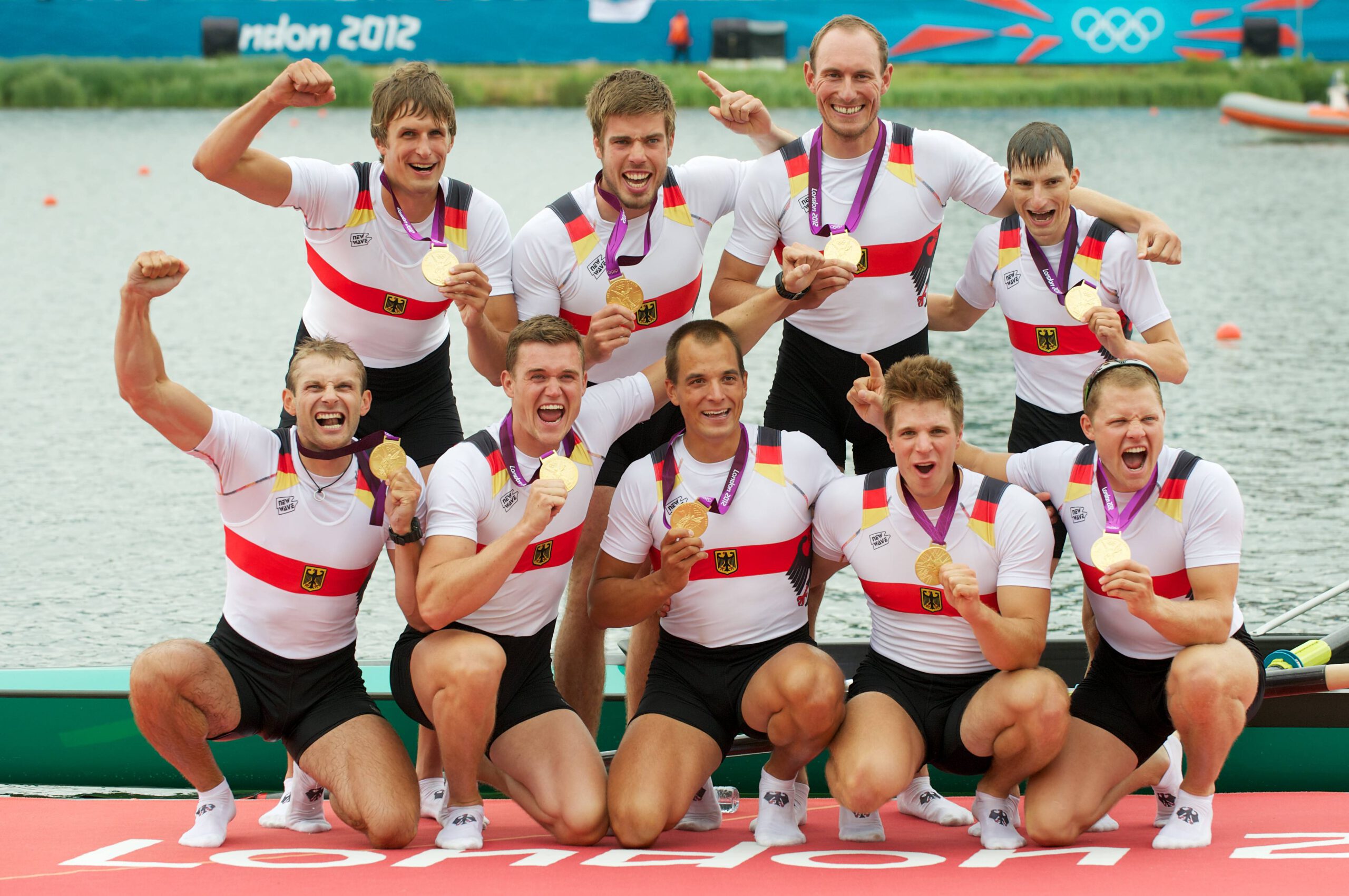 Bildnummer: 11102714  Datum: 01.08.2012  Copyright: imago/Camera 4
Olympia 2012 London 01.08.2012 Olympische Spiele London 2012 Rudern ADAMSKI Filip KUFFNER Andreas JOHANNESEN Eric REINELT Maximilian SCHMIDT Richard MUELLER Lukas MENNIGEN Florian WILKE Kristof SAUER Martin (GER) Gold ; OS Sommer Sommerspiele Spiele London 2012 Rudern x1x xsk 2012 quer Aufmacher premiumd Aktion  o0 Herren Achter Siegerehrung Sieg Olympiasieg Gold Goldmedaille Medaille Objekt

Image number 11102714 date 01 08 2012 Copyright imago Camera 4 Olympia 2012 London 01 08 2012 Olympic Games London 2012 Rowing Adamski Filip Kuffner Andreas Johannesen Eric Reinelt Maximilian Schmidt Richard Mueller Lukas Mennigen Florian Wilke Kristof Sure Martin ger Gold OS Summer Summer Games Games London 2012 Rowing x1x xsk 2012 horizontal Highlight premiumd Action shot o0 men Eighth Award Ceremony Victory Olympic victory Gold Gold medal Medal Object